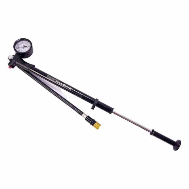 Bomba De Calibragem Ar Inviktus Para Suspensão e Shock até 300psi Cor Preta 13156