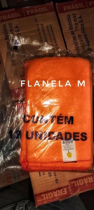 Flanelas tamanho P, M e G