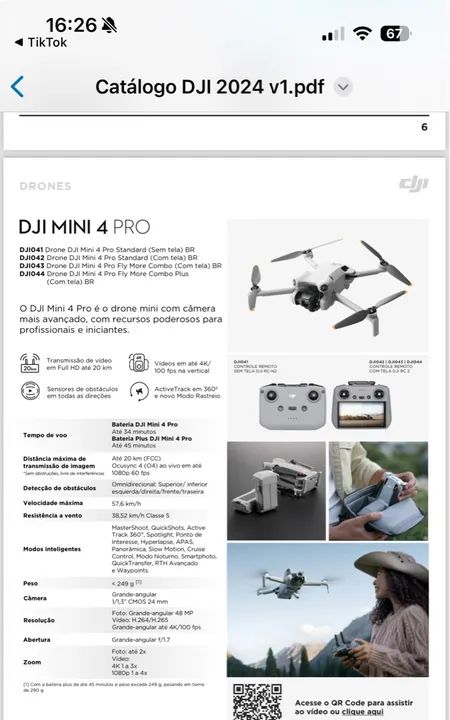 Dji mini 4 pro (kit plus 45min) LACRADO - Foto 6