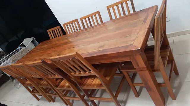 Mesa de madeira de demolição, (Peroba Rosa) - Foto 2