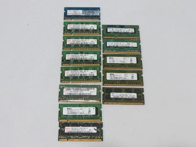 Lote Com 12 Pentes De Memória Para Notebook De 1gb E 2gb - Foto 2