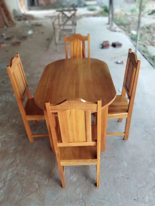 Conjunto de mesa de jantar 4 cadeiras  - Foto 4