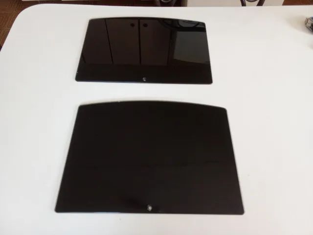 2 Vidros Preto 38 X 28 cm