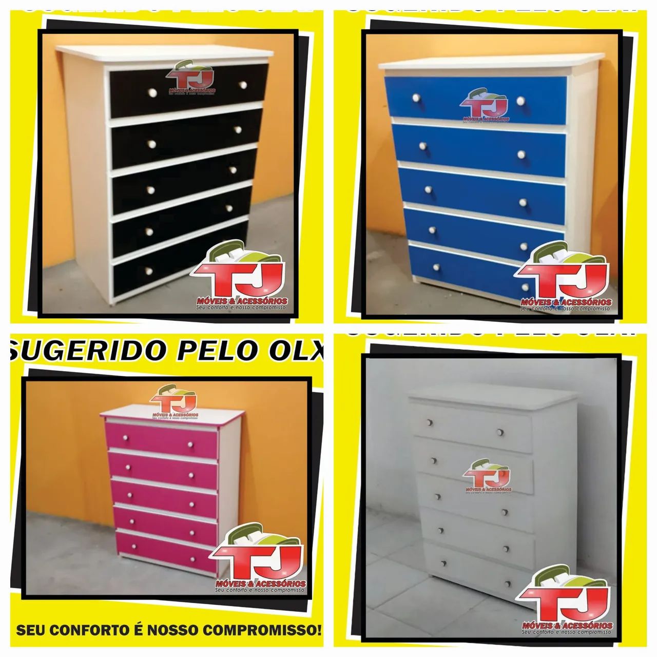 CÔMODA 5 GAVETAS--006