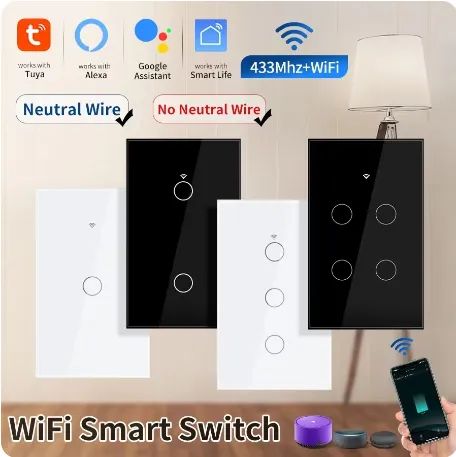 Interruptor Smart 4 teclas 4x2 , compatível com Alexa. - Foto 3