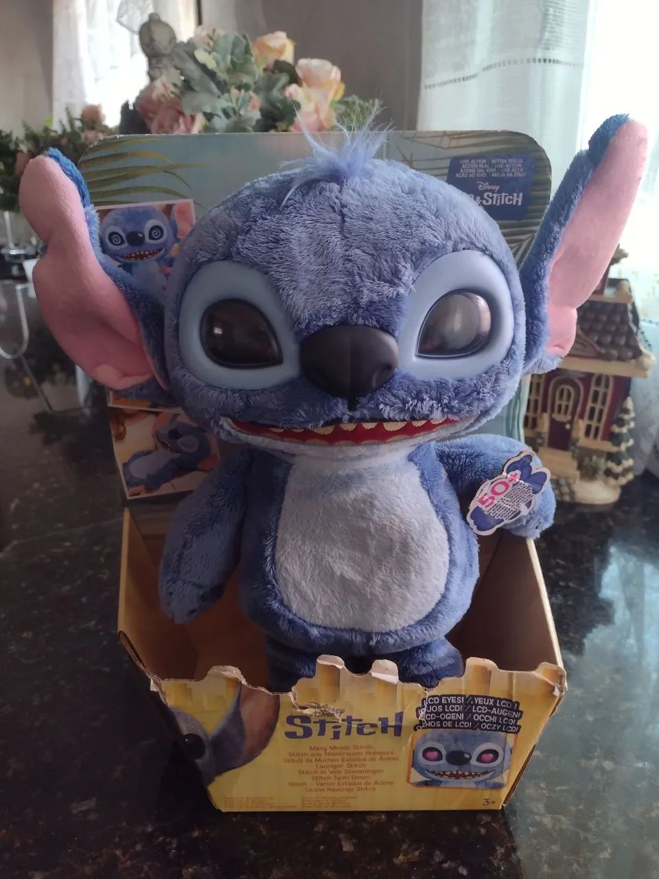 Pelúcia Stitch da Disney com olhos LCD