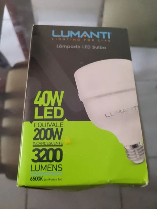Lâmpada led bulbo 40w 3200 lumens