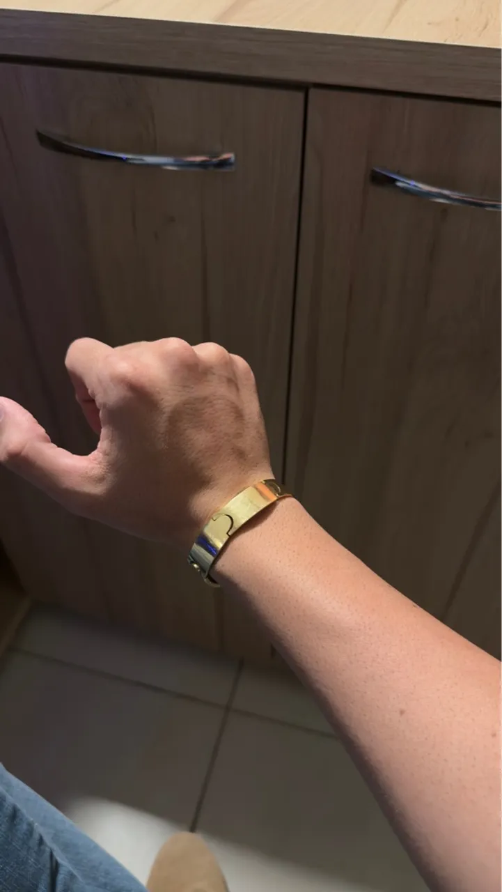 Pulseira Bracelete de Ouro, 21.7g 
