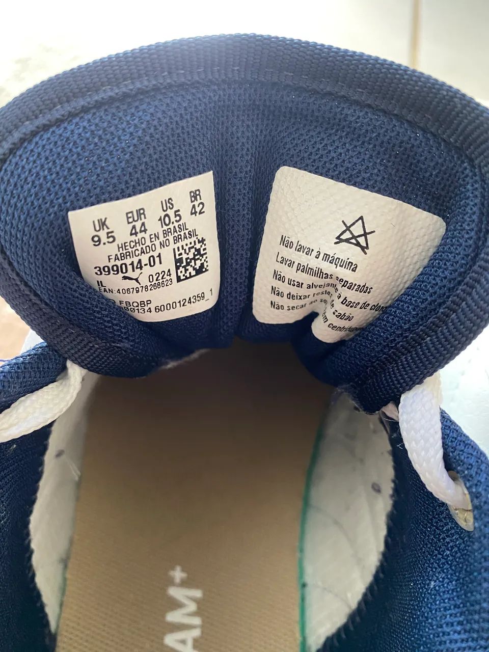 Tênis Puma 1948 branco e azul  - Foto 4