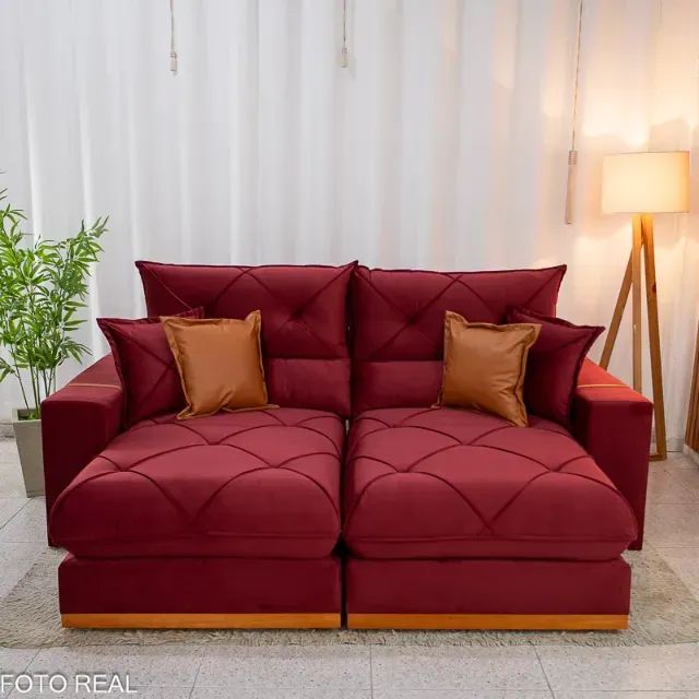Sofá Retrátil Reclinável Veludo - Molas Ensacadas Pocket - Foto 4
