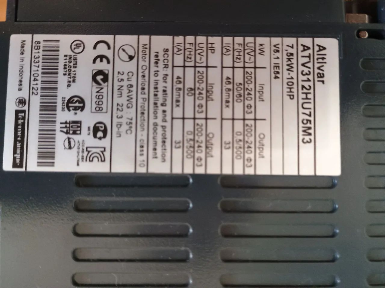Inversor de Frequência 10cv 220V Schneider  - Foto 2