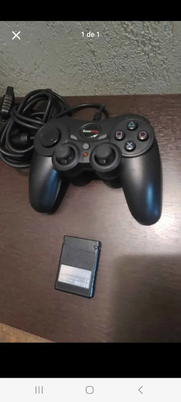 Controle Playstation 2 - GameStop + MemoryCard Original