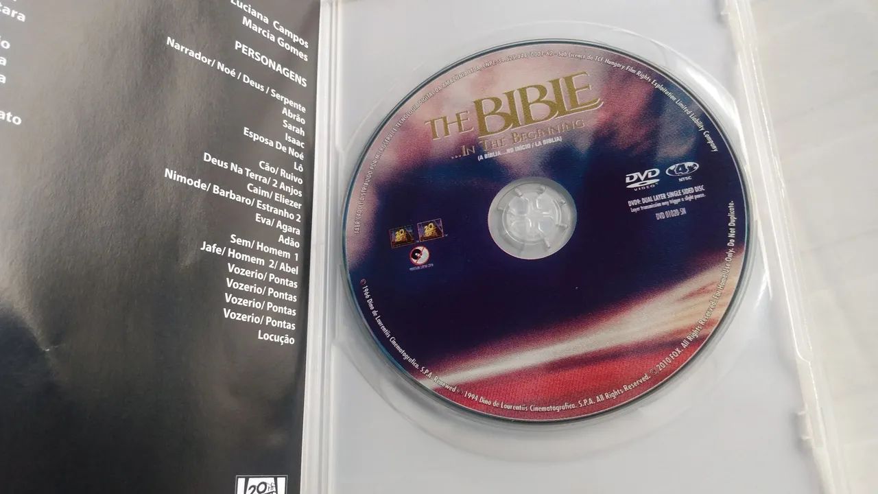 DVD original A Bíblia no início em ótimo estado  - Foto 3