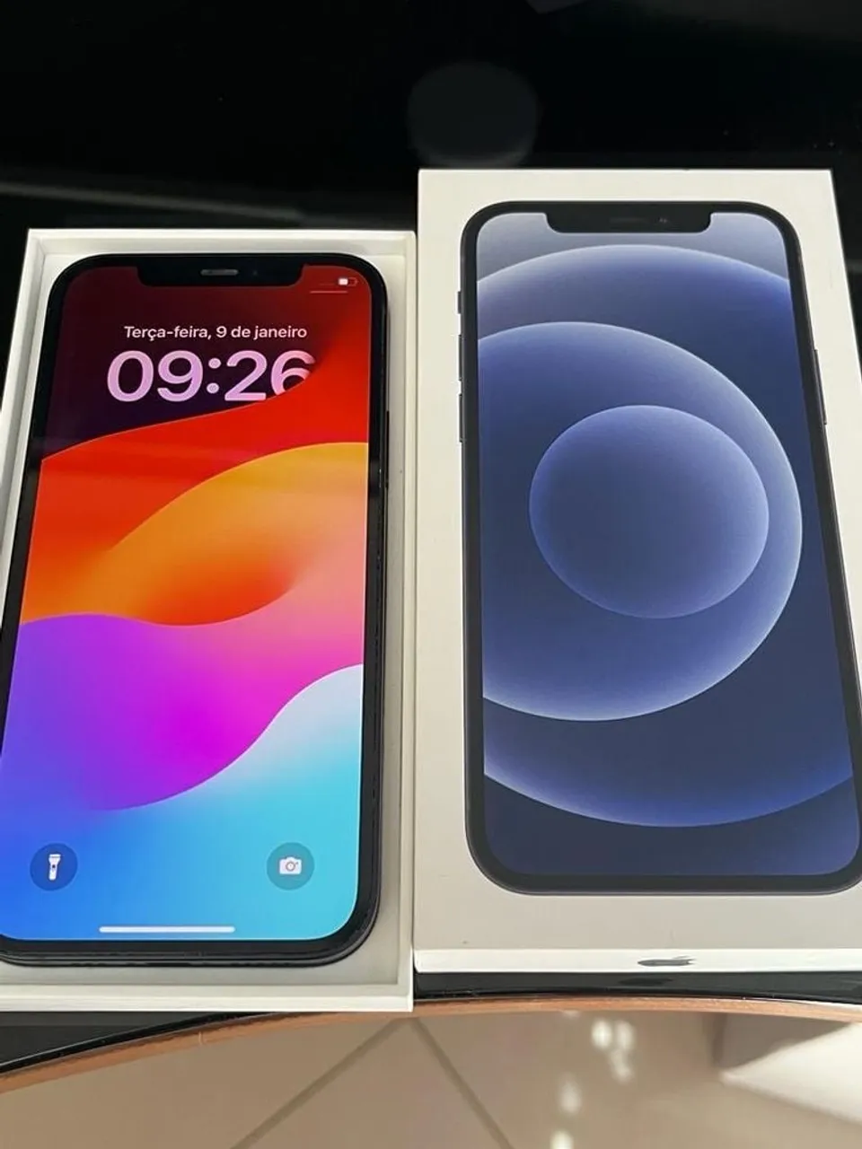 iphone 12 preto 64gb. Vendo ou troco por S23 ou compatível