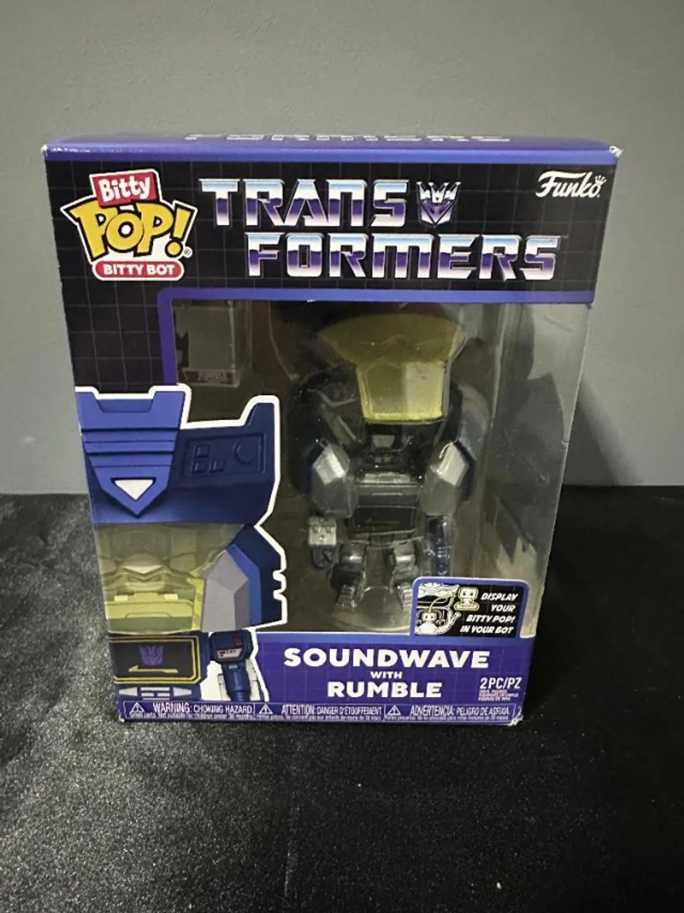 Funko Pop Bitty Bots Transformers Soundwave With Rumble