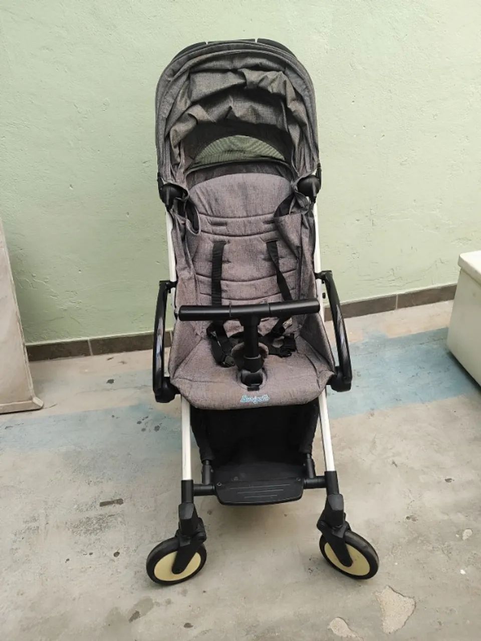 Carrinho De Bebê Burigotto Up Dobrável Para Passeio Até 15kg Gray Cinza