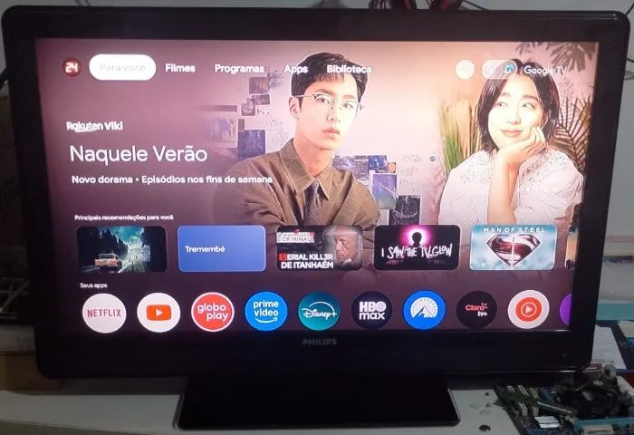 TV 42 polegadas, não é smart