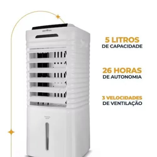 Climatizador de Ar Britânia 4 em 1 Frio com 3 Velocidades e 80W - Branco - 110V - Foto 3