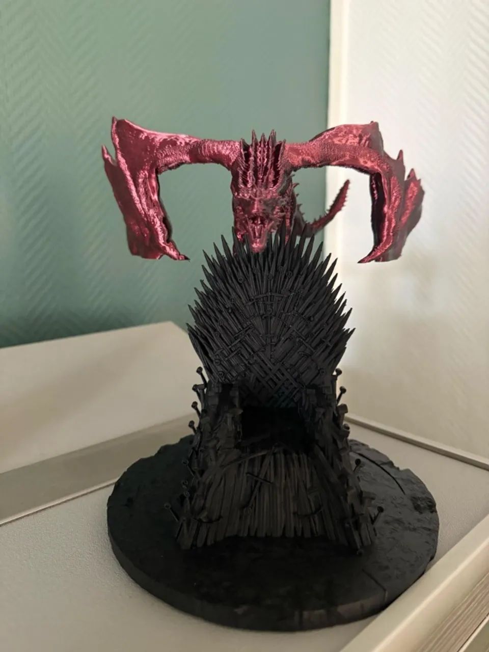 [Sob Encomenda] Trono de Ferro com dragão - Foto 5