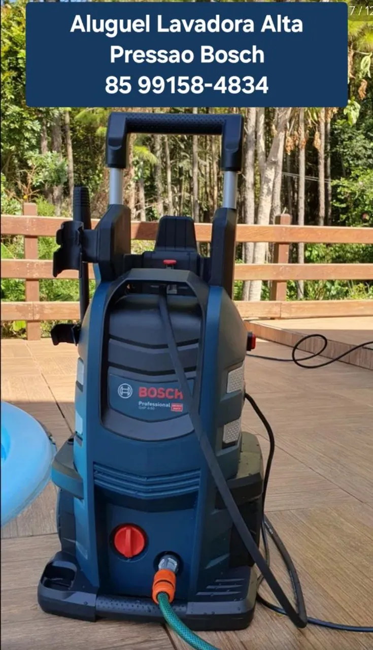 Aluguel lavadora de alta pressao bosch