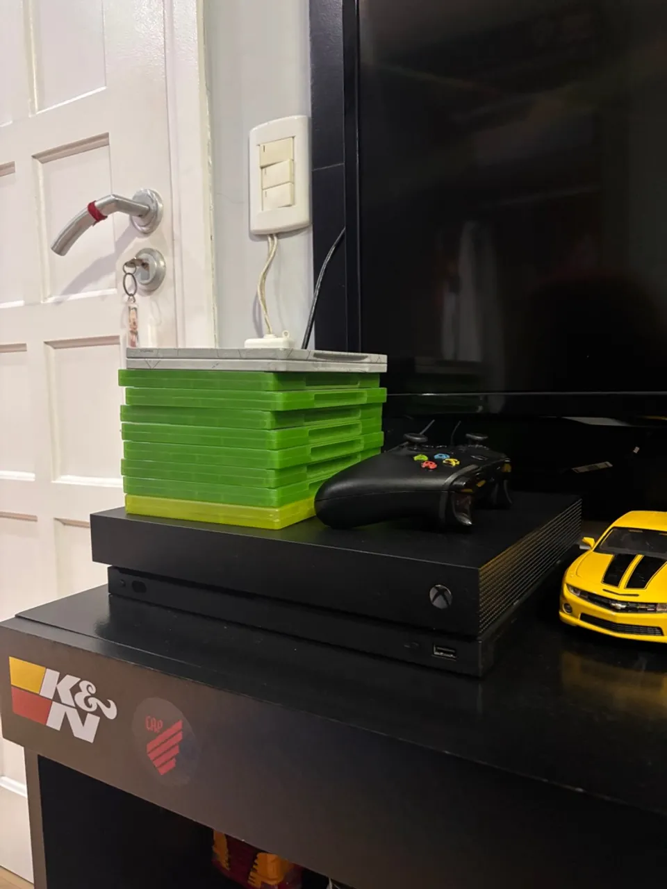 Xbox One X com Jogos e Controle