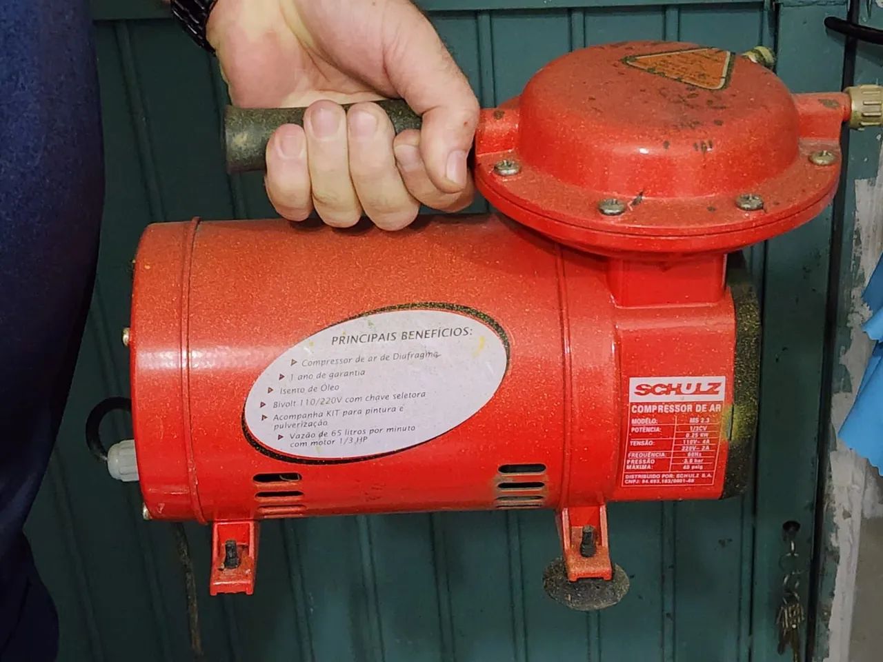 Compressor de ar Schulz MS 2.3 1/3 0.25KW - Foto 6