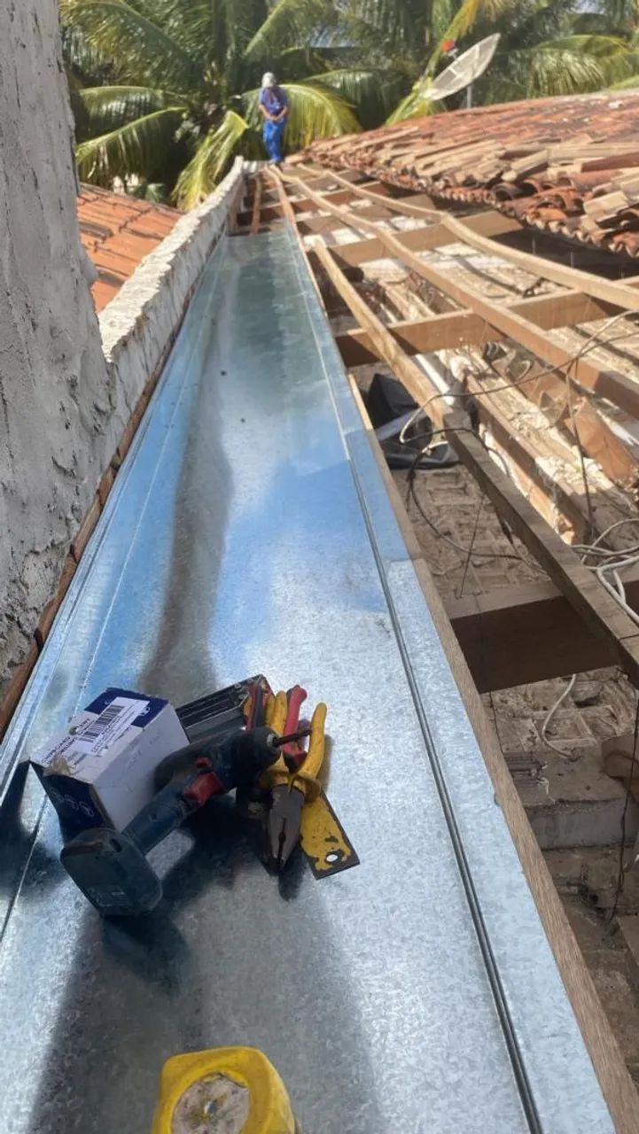 Calhas e Rufos em zinco galvanizado - Foto 5