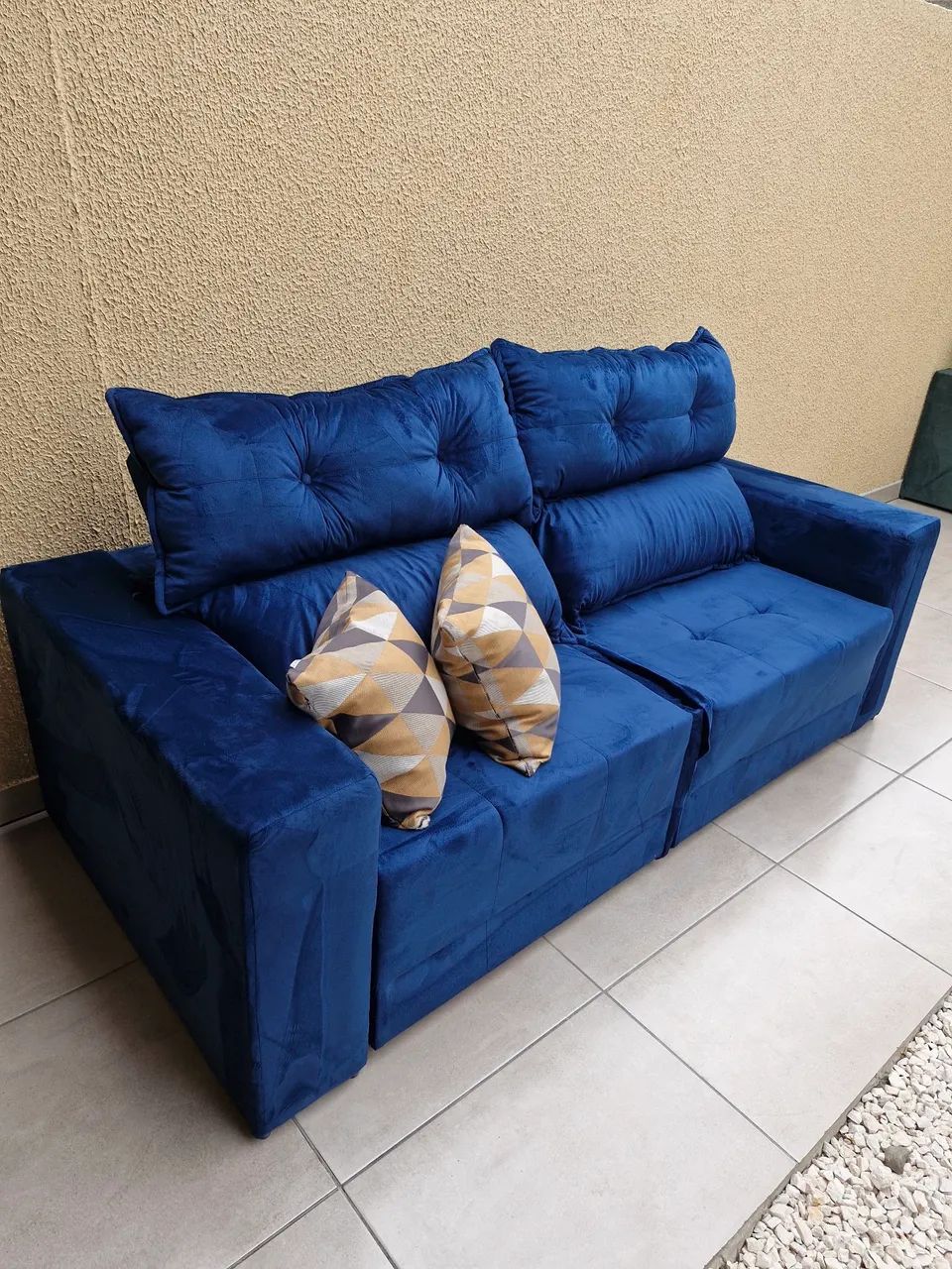 Sofa Retrátil e reclinável novo embalado várias cores frete grátis ...
