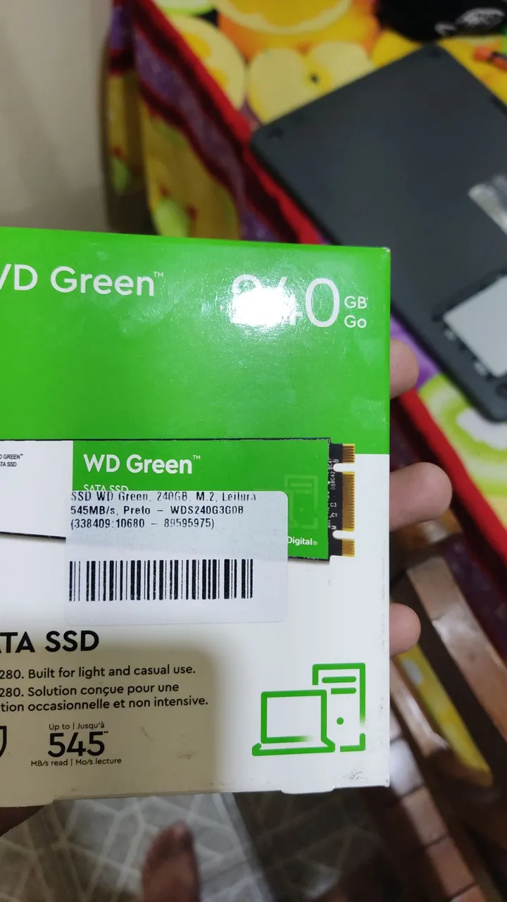 SSD WD Green 240GB M.2 Leitura 545MB/s