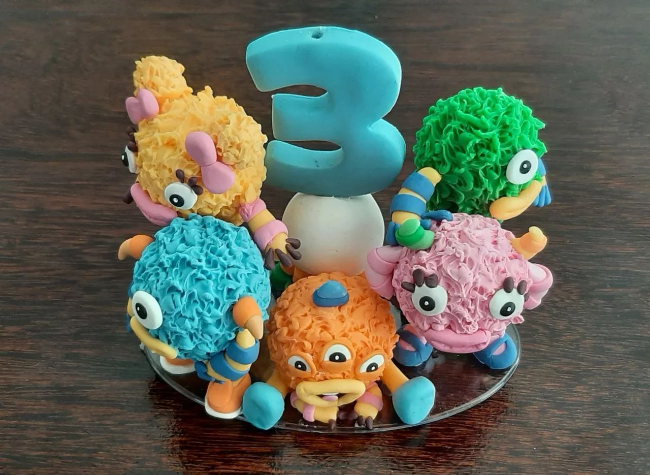 Vela de biscuit Momonstros - Foto 4