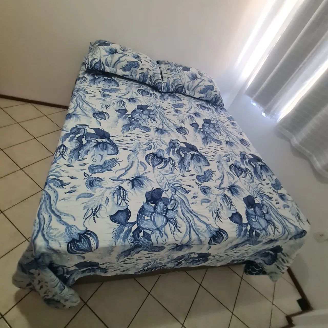 Jogo de Cama Casal com Estampa Floral
