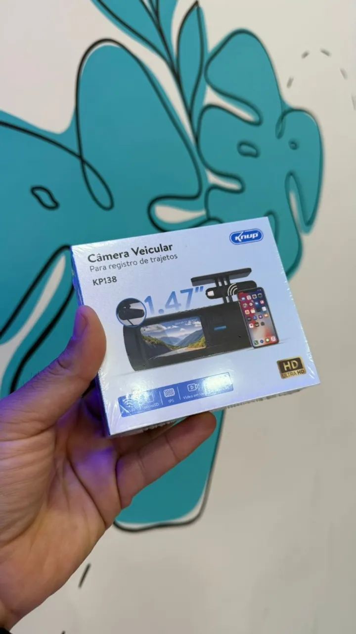 Câmera veicular para registro de Trajetos KNUP - KP138 - $320,00