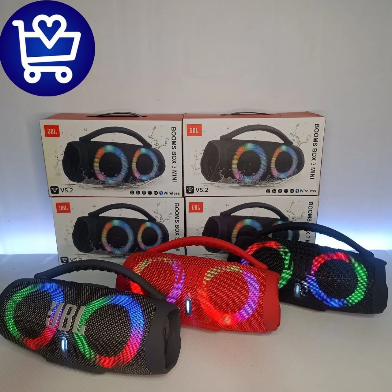 Caixa de Som JBL Boombox 3 Mini com Bluetooth - Foto 4
