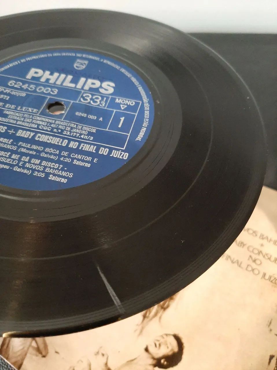 Disco Vinil Compacto Novos Baianos + Baby Consuelo No Final do Juízo Philips 1971 Original - Foto 5