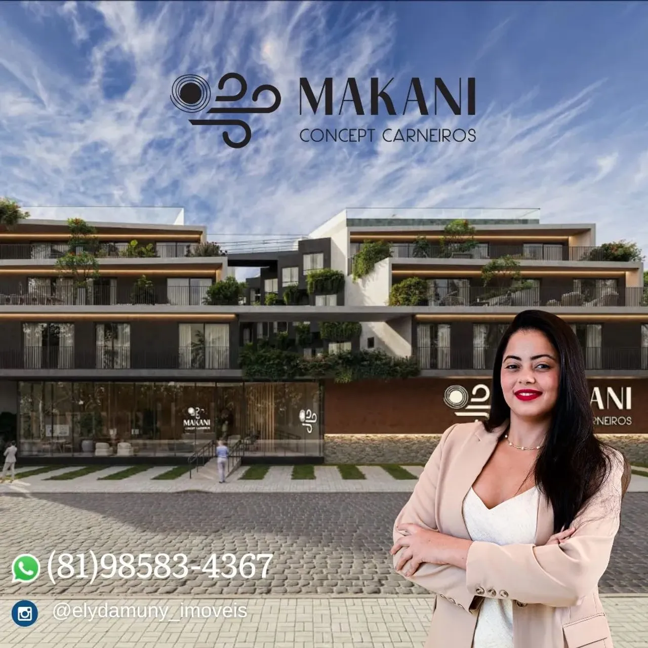 Lindos Flats Studios com Lazer na Praia Dos Carneiros | Makani Concept