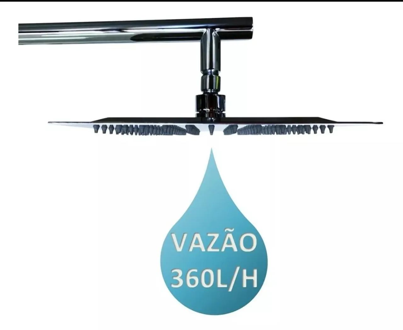 Ducha Cascata em Aço Inox 25x25 cm Sodramar Nova e embalada - Foto 3