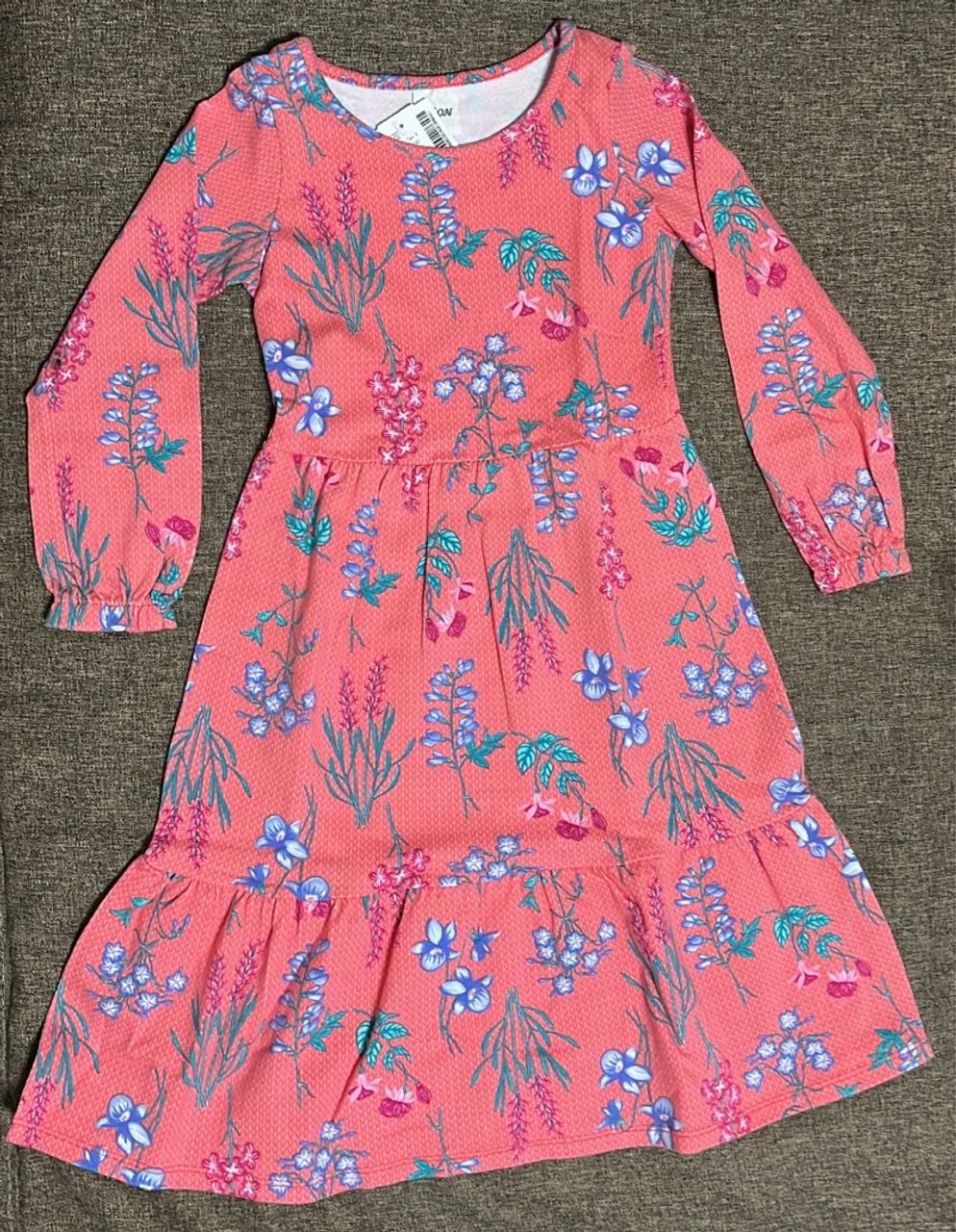 Vestido Infantil Estampado de Conchas e Estrelas do Mar - Foto 4