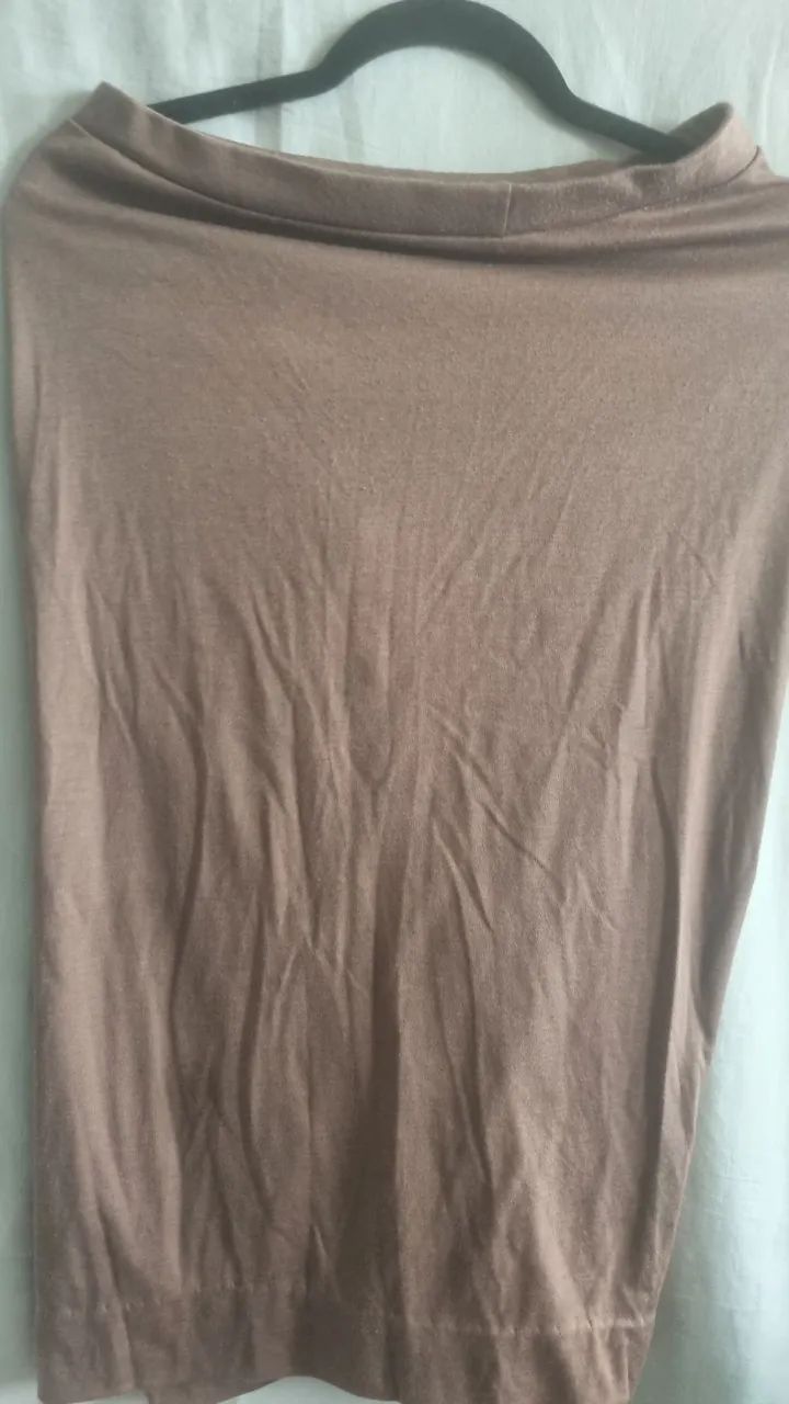 Saia de malha drapeada M - Foto 2