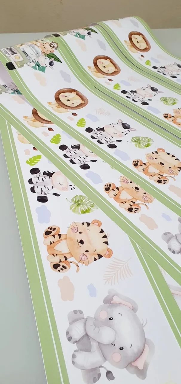 Faixas decorativas para parede quarto de bebê 