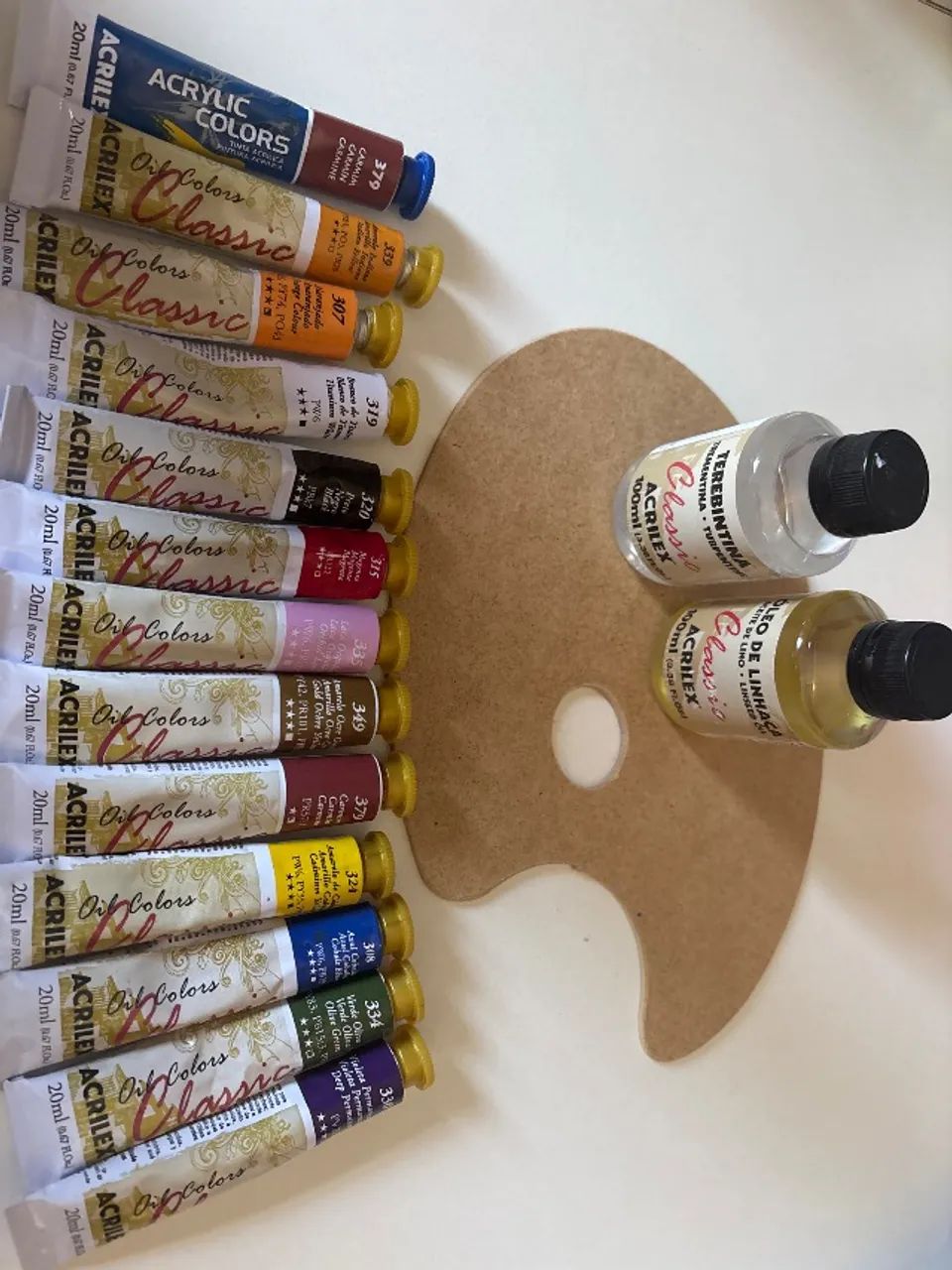 Kit Completo de Tinta Óleo Acrilex