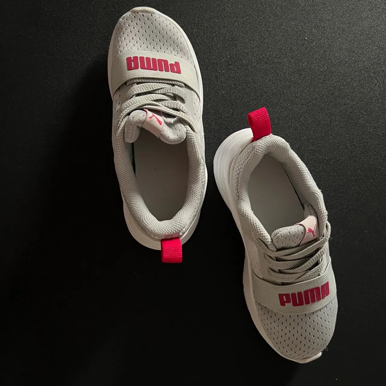 Tênis Puma Infantil - Cinza - Tamanho 26 - Foto 4