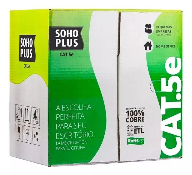 Cabo de Rede Furukawa Cat5e Soho Plus Caixa 305m Cor Branco / Azul - Nexo Store
