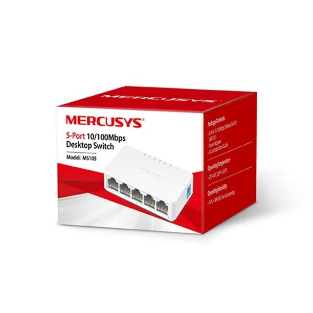 Switch Mercusys 5 Portas 10/100mbps Ms105 *ENTREGA GRÁTIS* - Foto 2