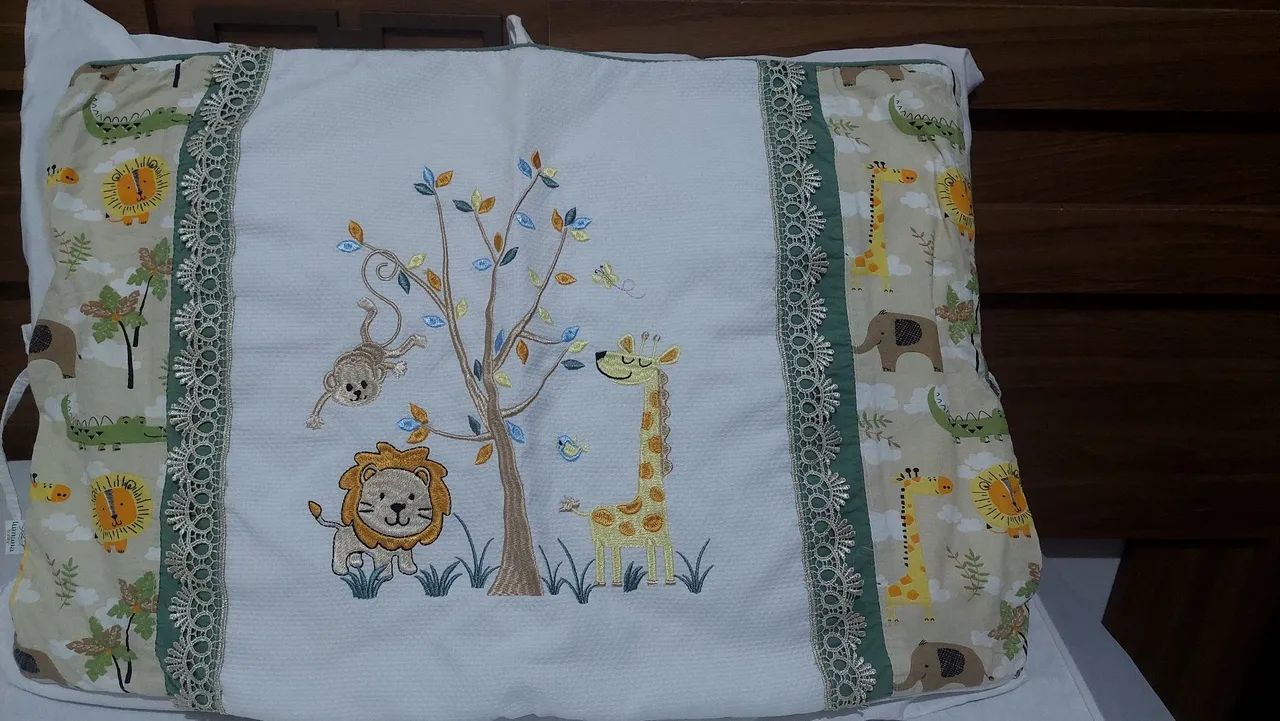 Kit berço 100% algodão Safari para Bebê