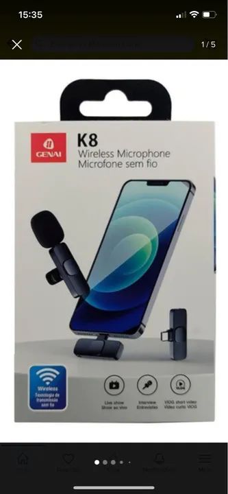 Microfone de Lapela GENAI - Novo - Foto 2