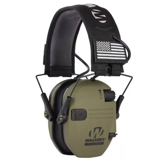 Protetor Eletrônico Abafador Dobravel + Case Para Ouvido Tático Tiro Esportivo e Caça - WA