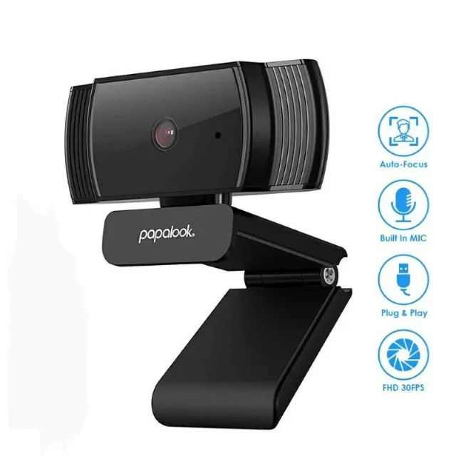 Webcam Papalook 1080p Full HD Autofoco Microfone | NOVA - Foto 2