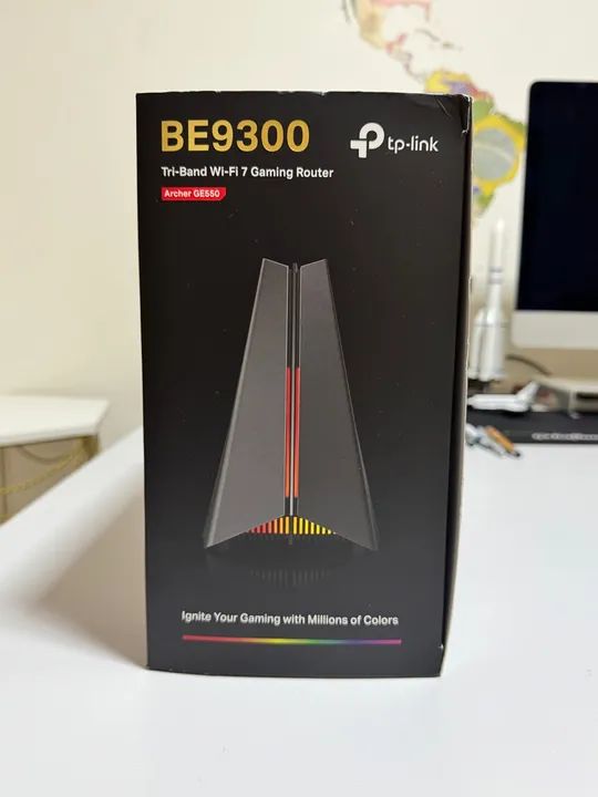 Roteador Wifi 7 6ghz Tp-link Archer Be9300 Ge550 Gamer + Novo - Foto 3