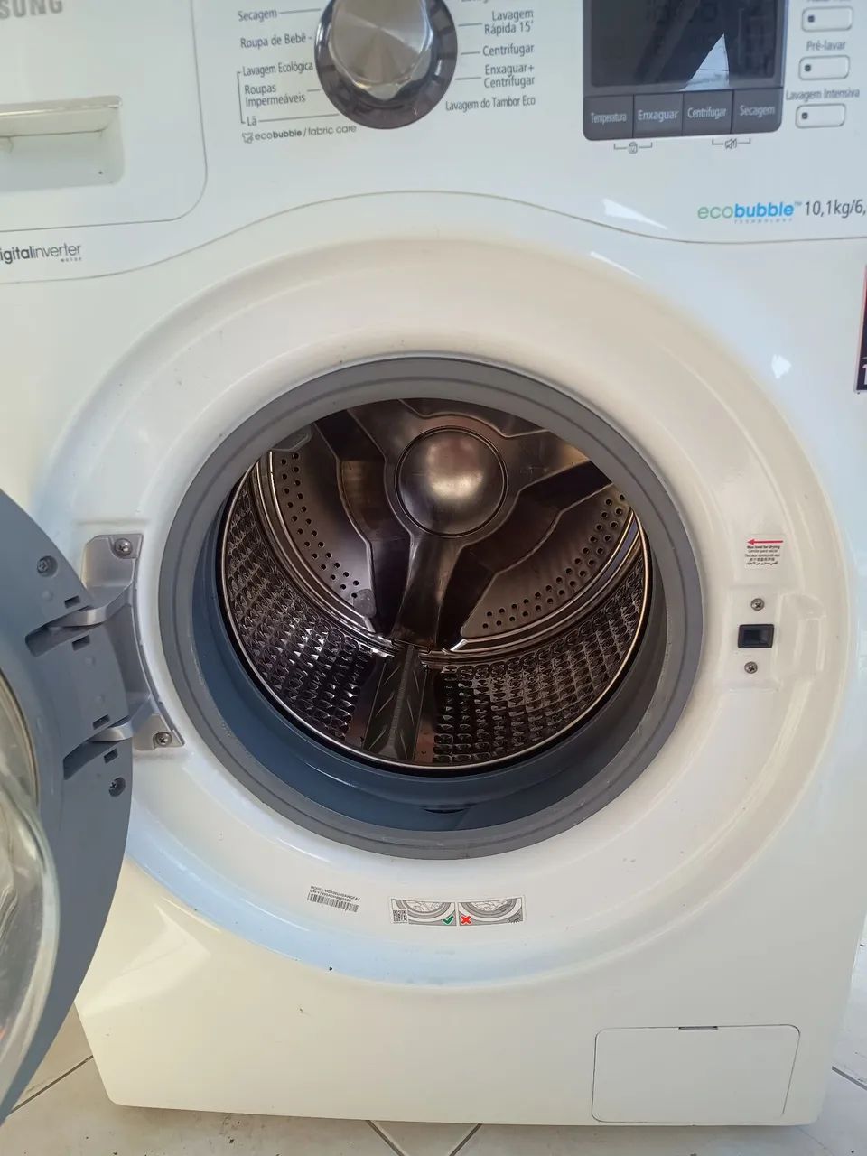 Máquina de Lavar e Secar Samsung Eco Bubble 10,1kg - Foto 5
