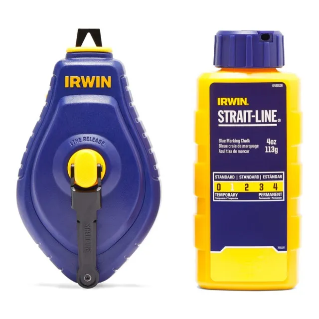 Jogo Carretel de Linha + Giz Azul 30 Metros Speedline Irwin® IWHT48442BC